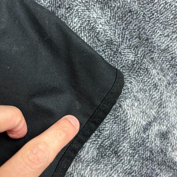 Barbour Waxed Cotton Full Zip Mock Neck Jacket Black Utility Tartan Lined 10 - Picture 15 of 15